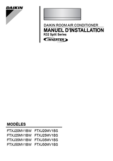 FTXJ-MW_FTXJ-MS_3PFR393185-6K_Installation manuals_French download